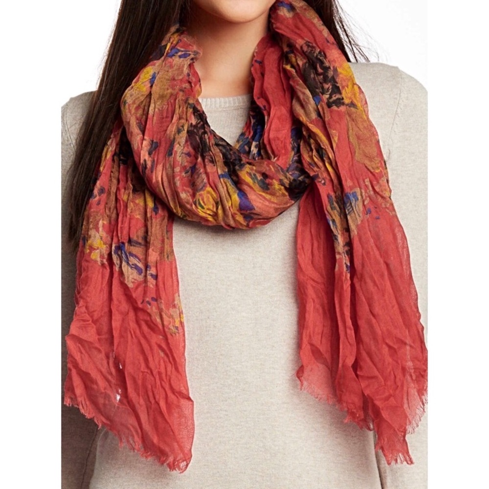 Brushed Monet Scarf in Burnt